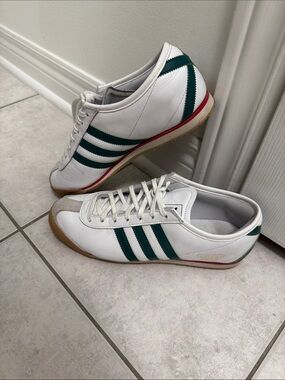 Adidas Italia 70s White Green Red Leather Sneakers